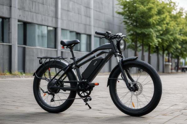 Modern electric bike with battery assistance for effortless riding